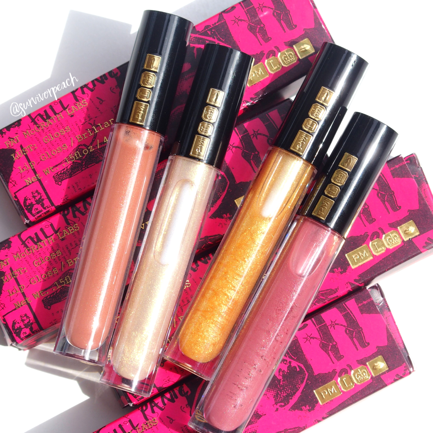 Pat McGrath Labs Lust Lipgloss picks - Reviews and swatches 