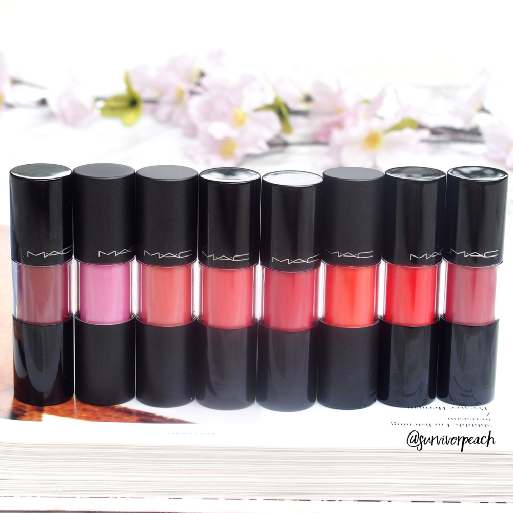 Mac Versicolour Vanish Cream Lip stain review and swatches. 