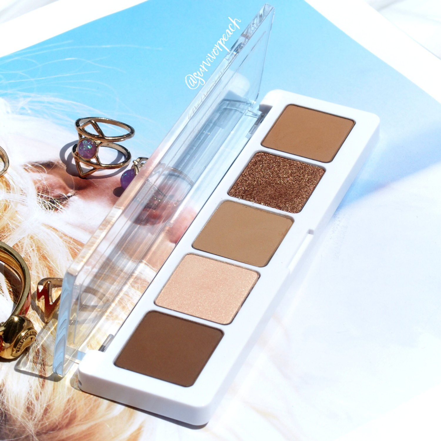 Natasha Denona Camel palette swatches 