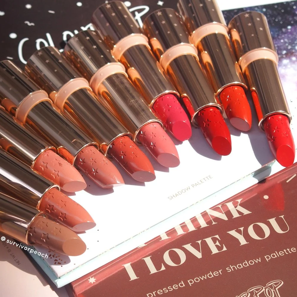 Colourpop Luxe Lipsticks Review and swatches 