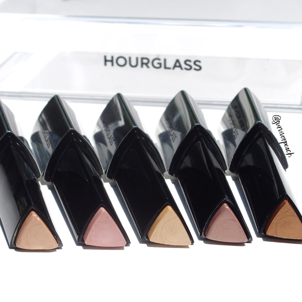 Hourglass Vanish Flash Highlighter Sticks reviews and swatches 