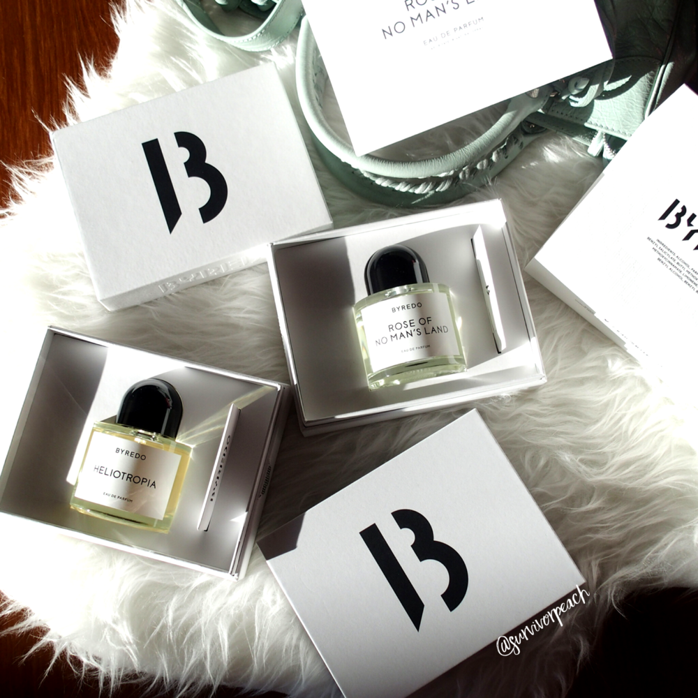 My picks from Byredo: Rose Of No Man’s Land and Heliotropia 