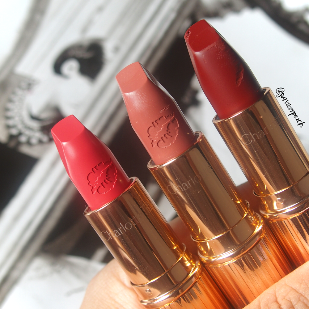 Swatches Of All My Charlotte Tilbury Lipsticks Survivorpeach
