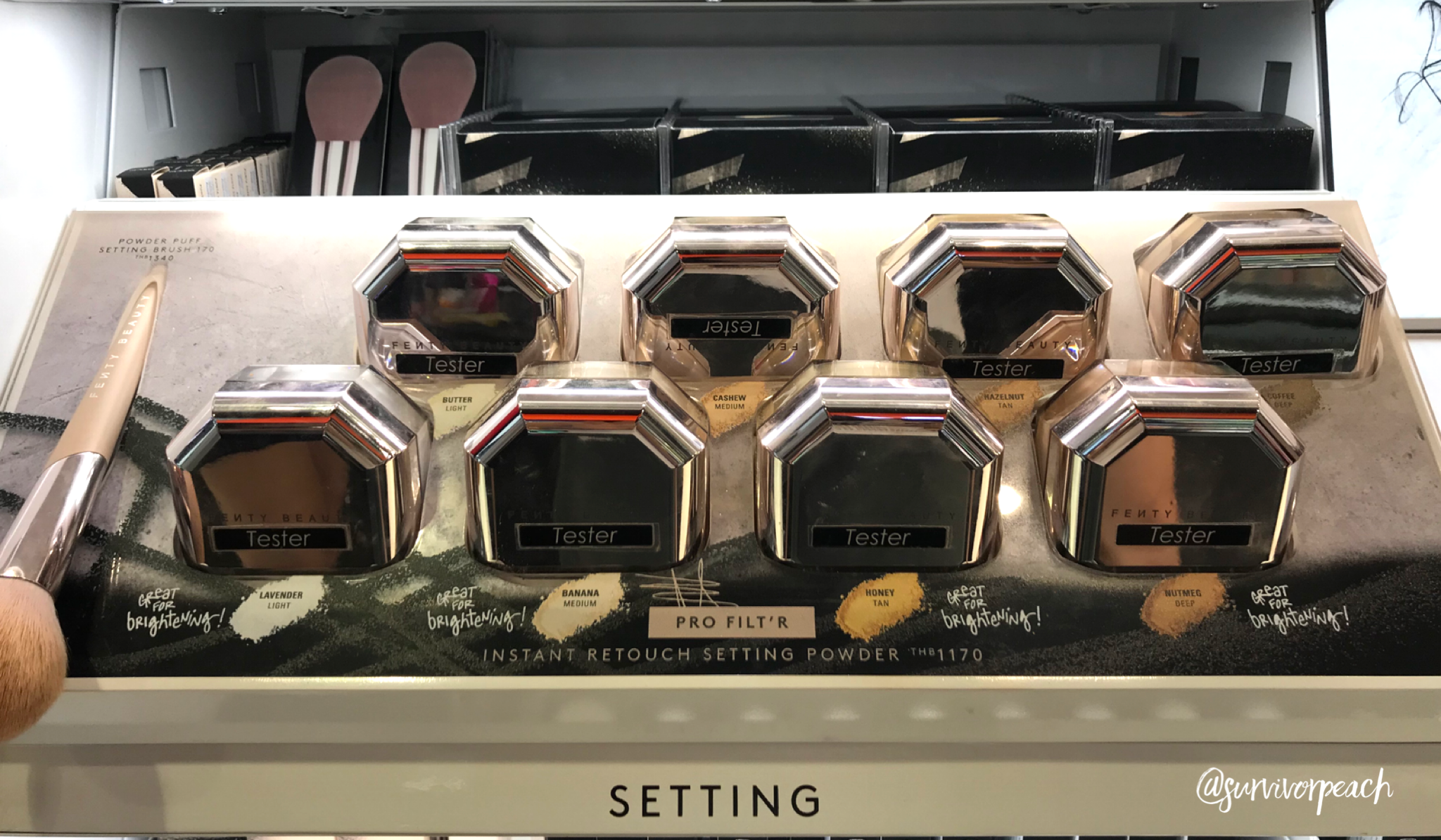Fenty Beauty Pro Filt’r Instant Retouch Setting Powder swatches