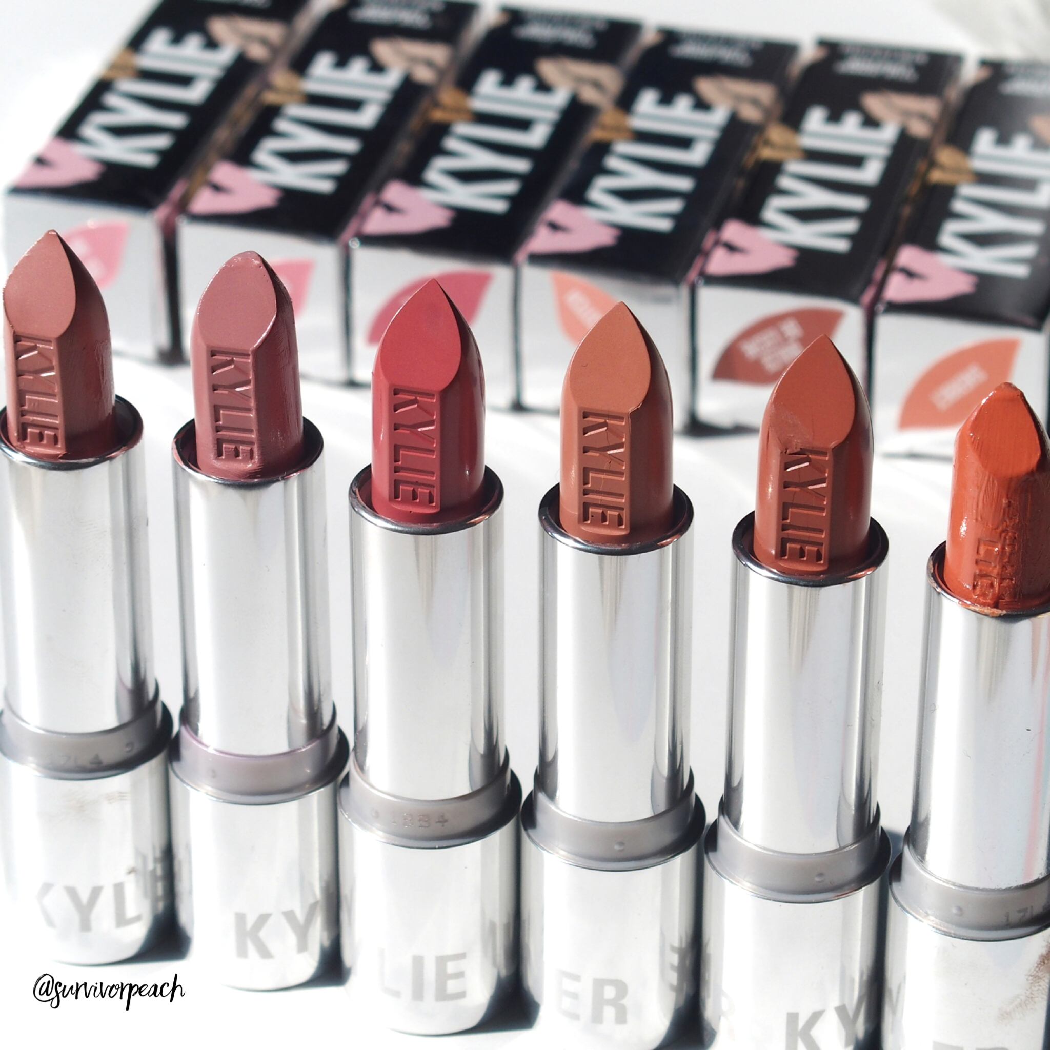 Kylie Cosmetics Creme Lipstick review and swatches 