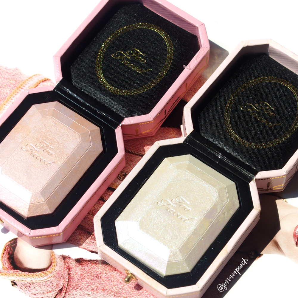 Toofaced Diamond Highlighters and swatches — Survivorpeach