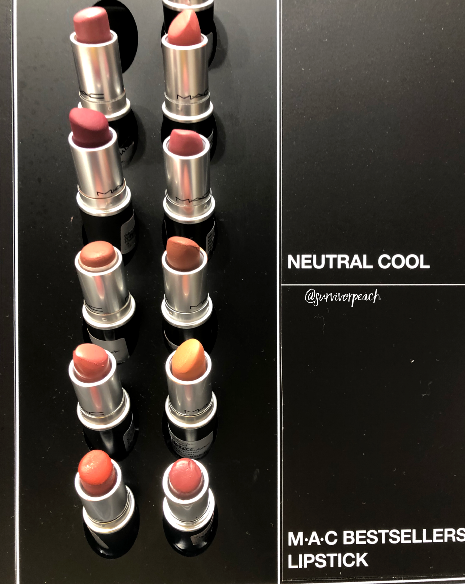 Mac naturally you Collection lipsticks - cool