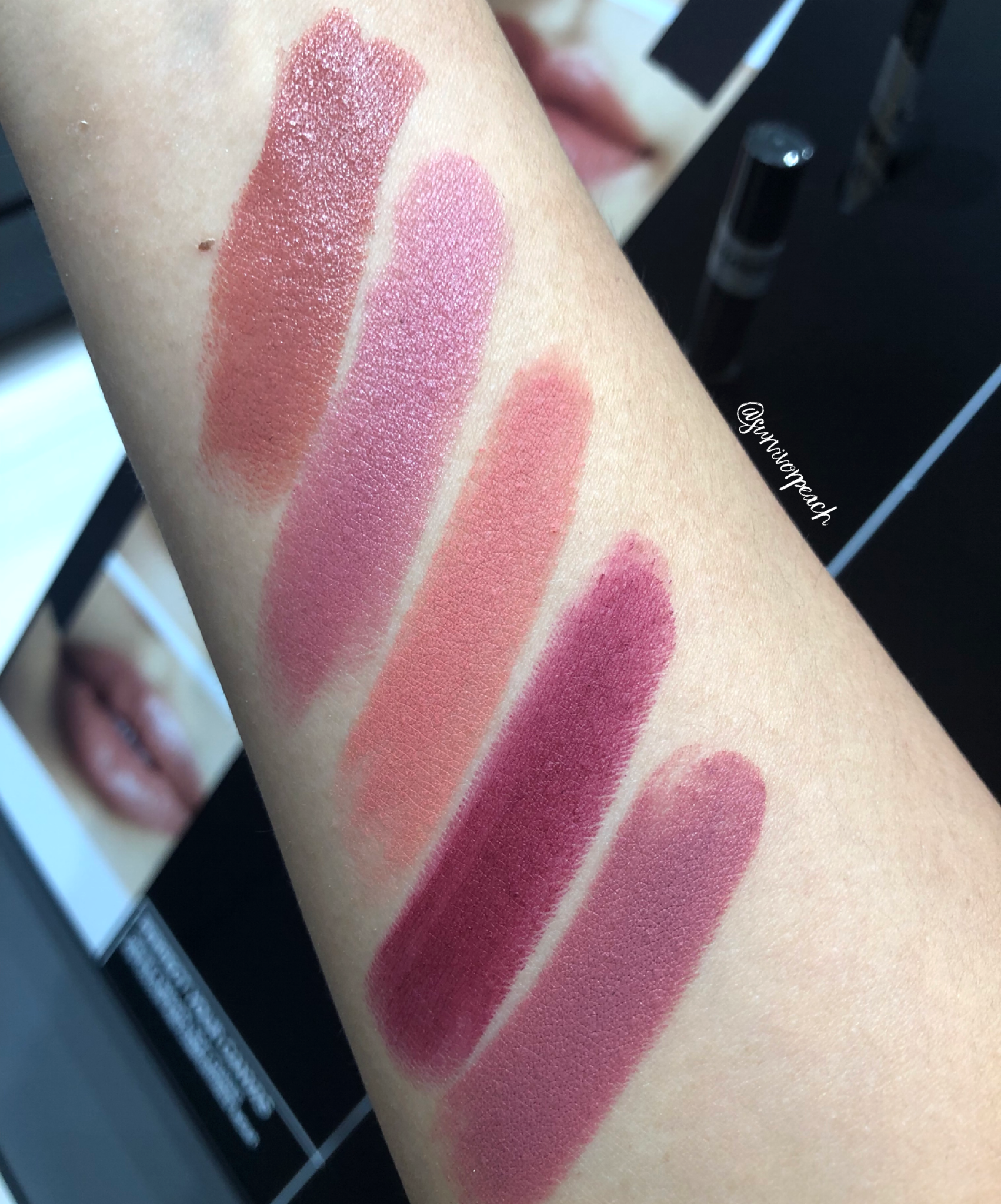 Mac Naturally You Collection Lipstick Swatches Survivorpeach