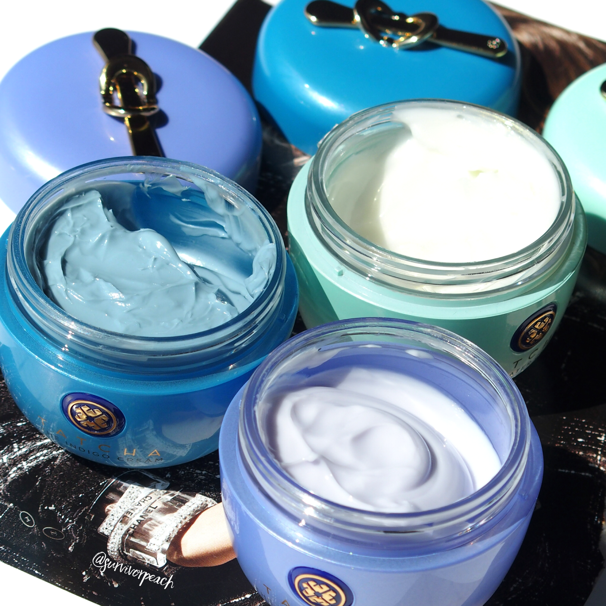 My favourite Tatcha Creams! : The Water Cream, the Dewy Skin Cream, the Indigo Cream 