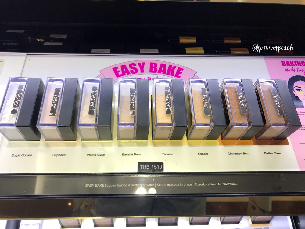 Huda Beauty Easy Bake Powder Baking Powder swatches — Survivorpeach