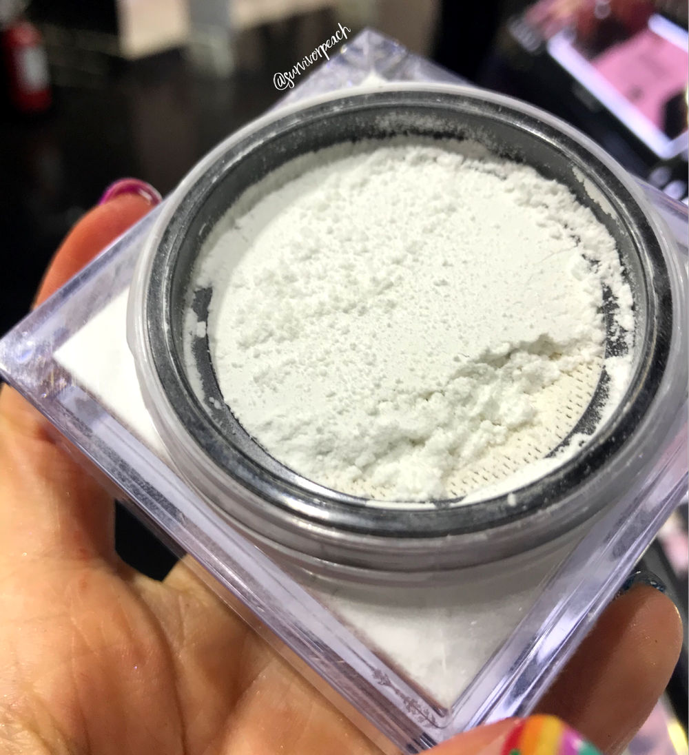Huda Beauty Easy Bake Powder Baking Powder swatches — Survivorpeach
