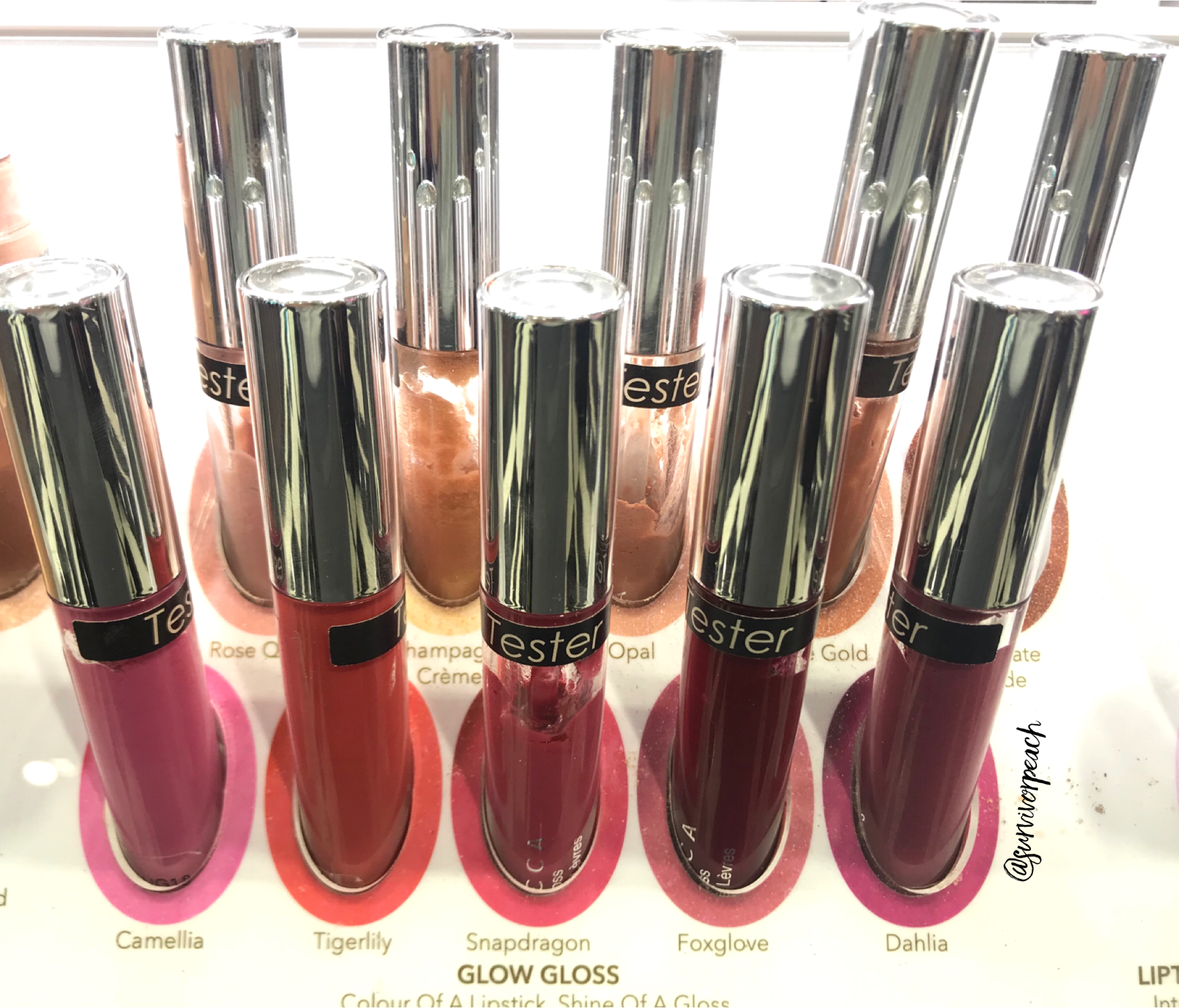 Becca Glow Gloss Swatches 