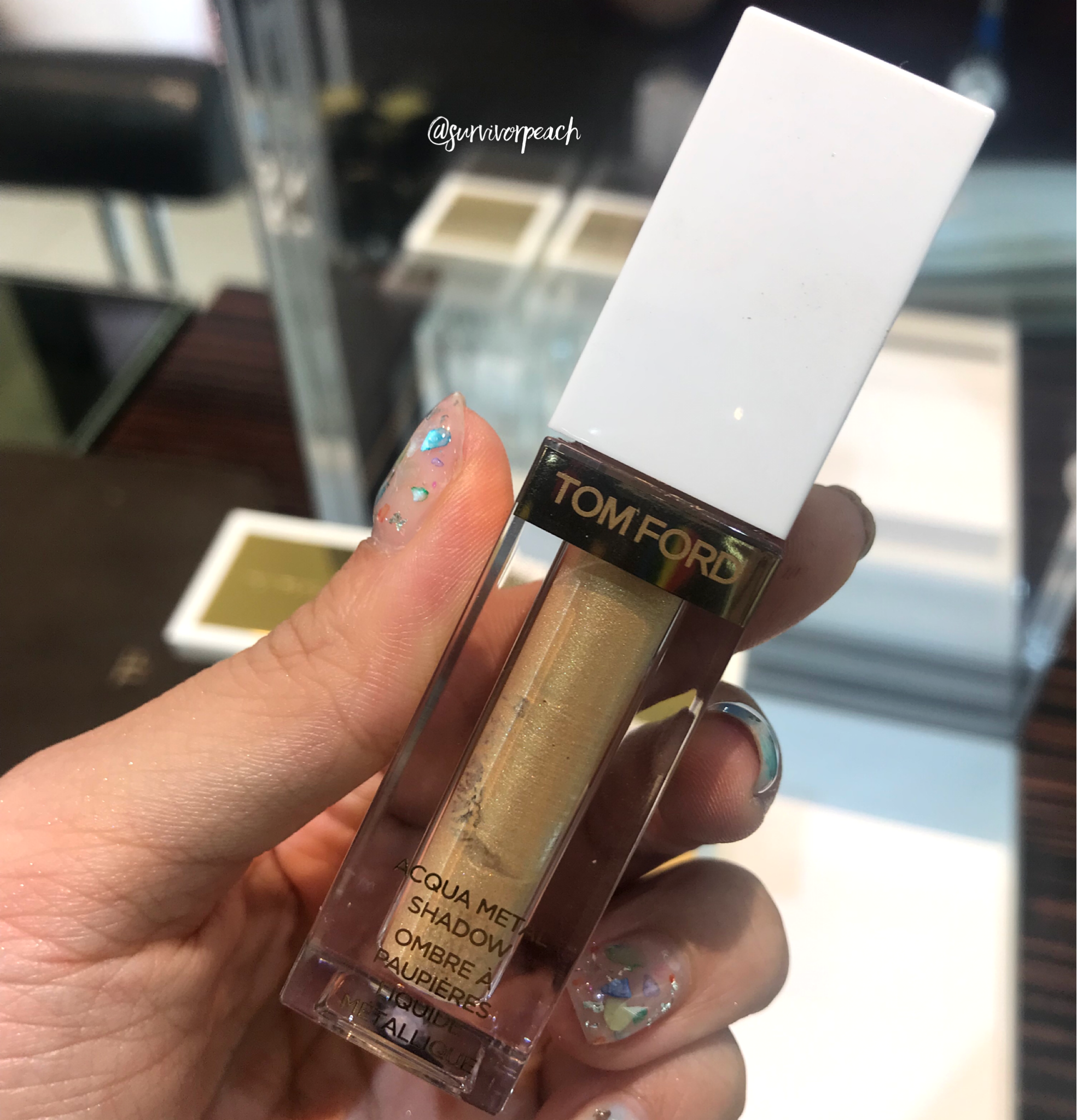 Tomford Acqua Metal Eyeshadow Review and swatches + 03 Bask Contouring  compact — Survivorpeach