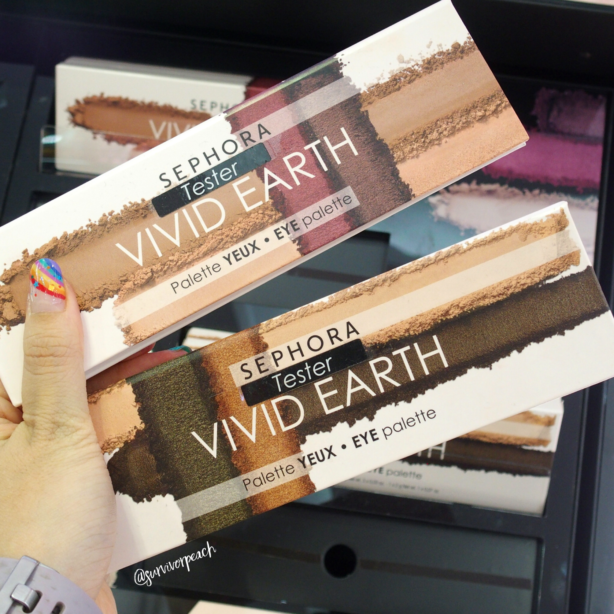 Sephora Collection Vivid Earth Eyeshadow palettes swatches 