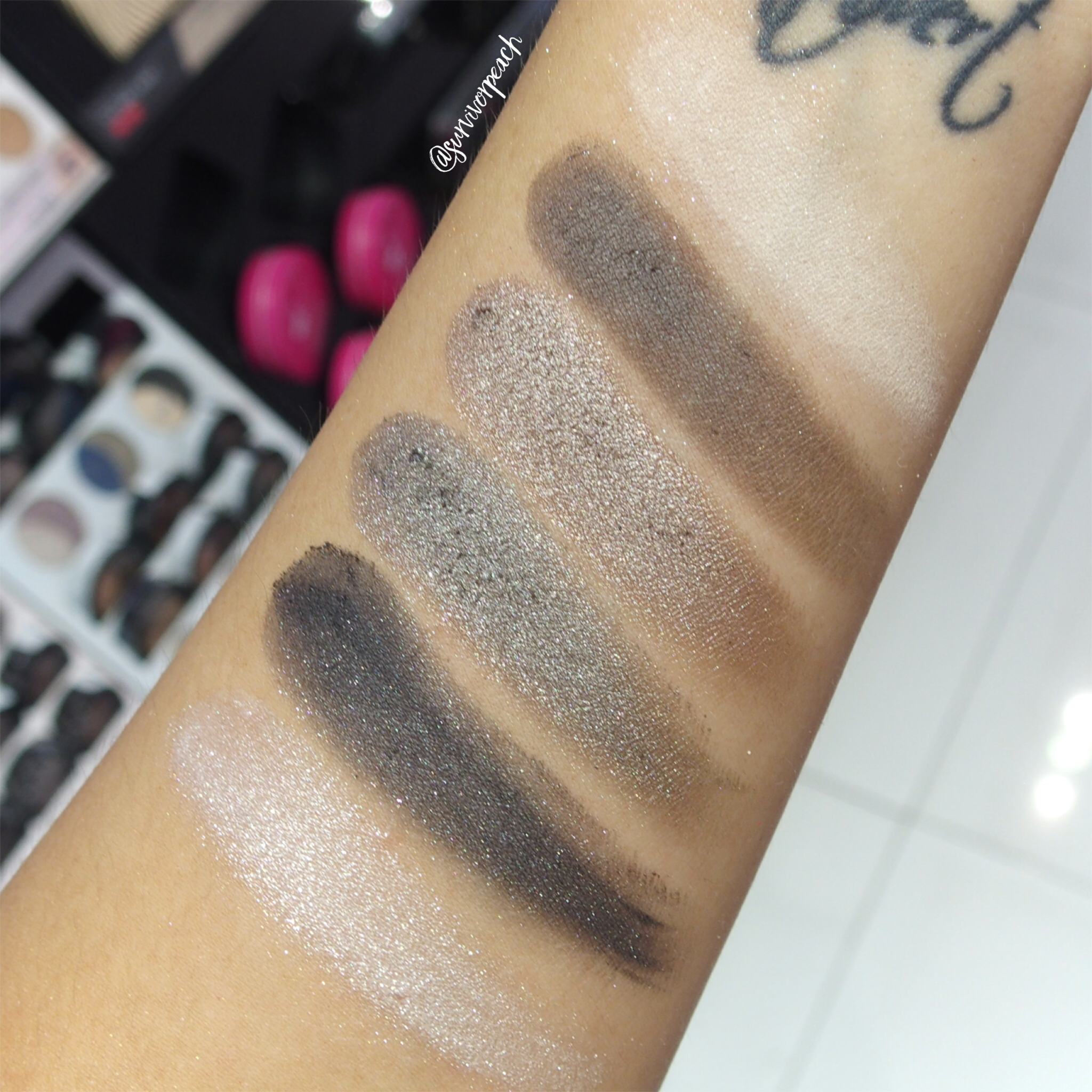 Sephora Collection Miniature Palatte - Nougat Palette Swatches