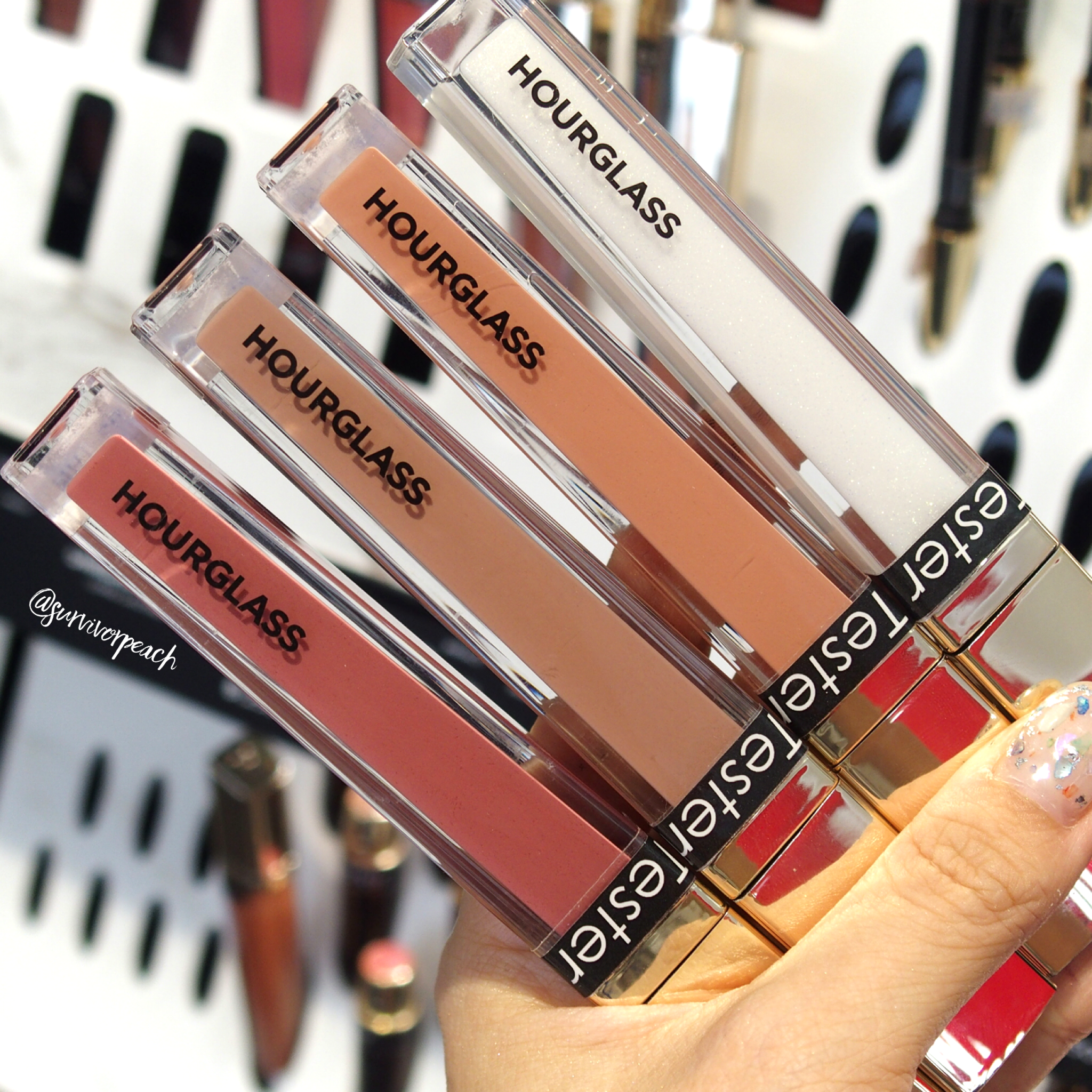 Hourglass Unreal High Shine Voluming Lipgloss Review And Swatches Survivorpeach