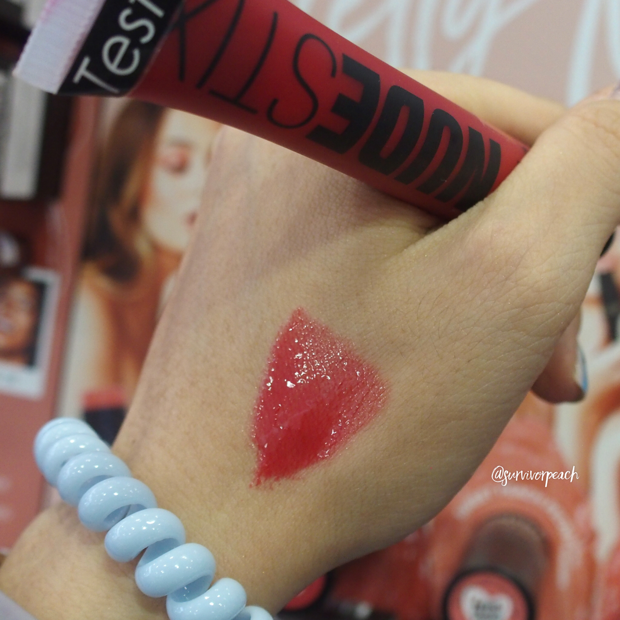 Nudestix Plumping Lip Glacé - Nude Cherry swatches