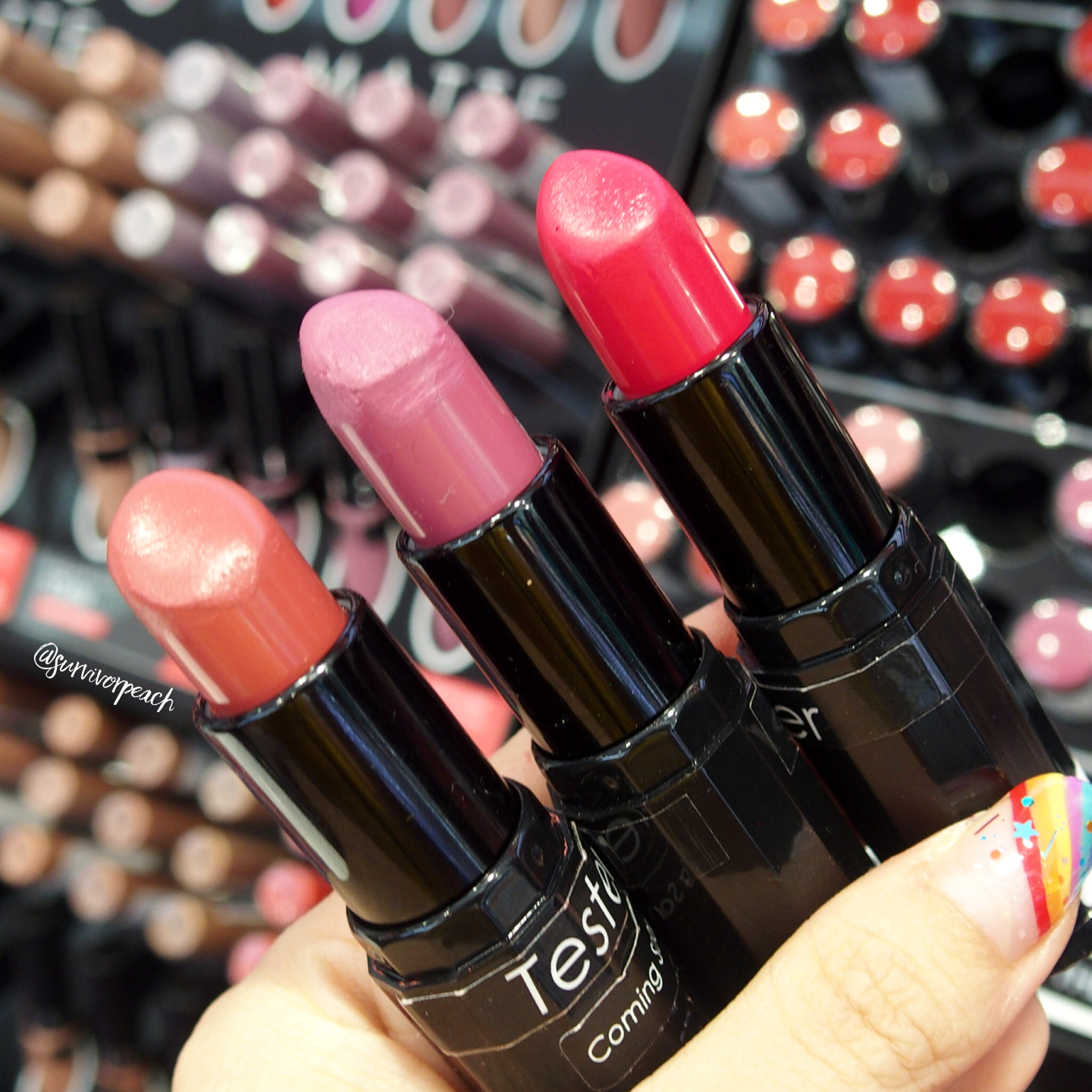 Sephora Collection Lipstick swatches Part 1: Rouge Satin (cream) &amp; Rouge Shine Lipstick swatches