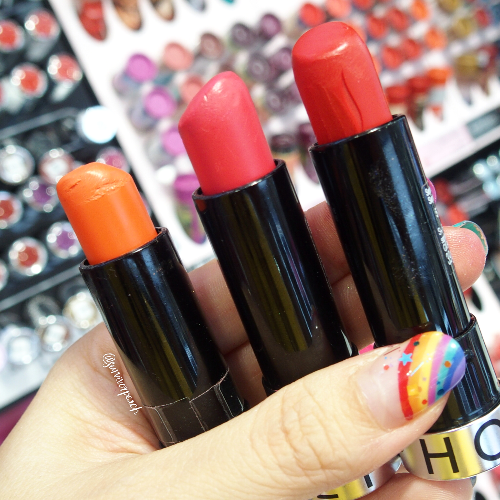 Sephora Collection Lipstick swatches Part 3: Rouge Shine Lipstick