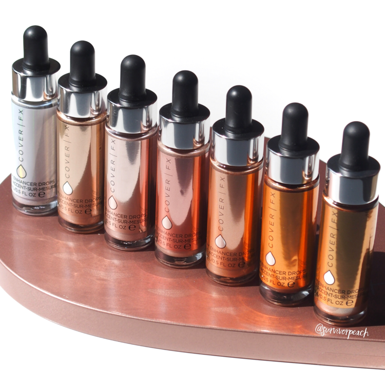 Cover FX Custom ENhancer Drops Review and swatches of all shades 💎💎