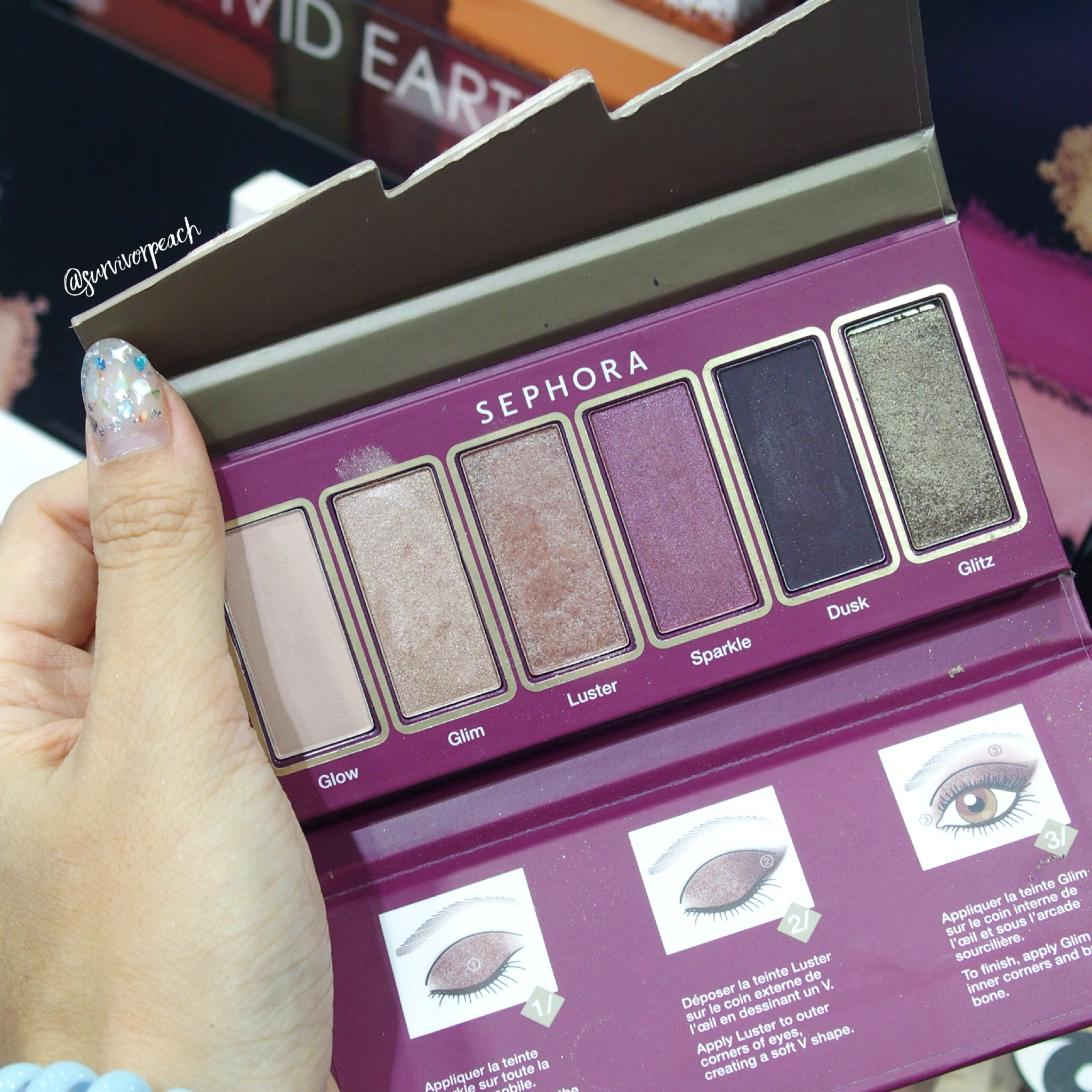 Sephora Collection Flash Sequins Eyeshadow Palette 02 Brown-Purple