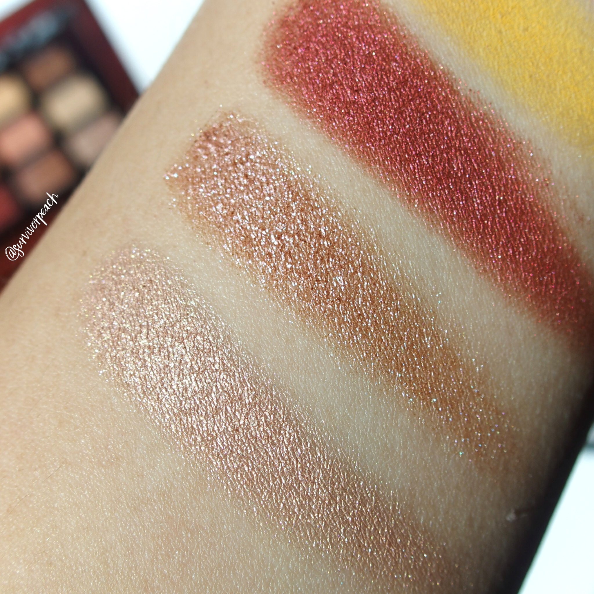 Natasha Denona Sunrise Palette swatches