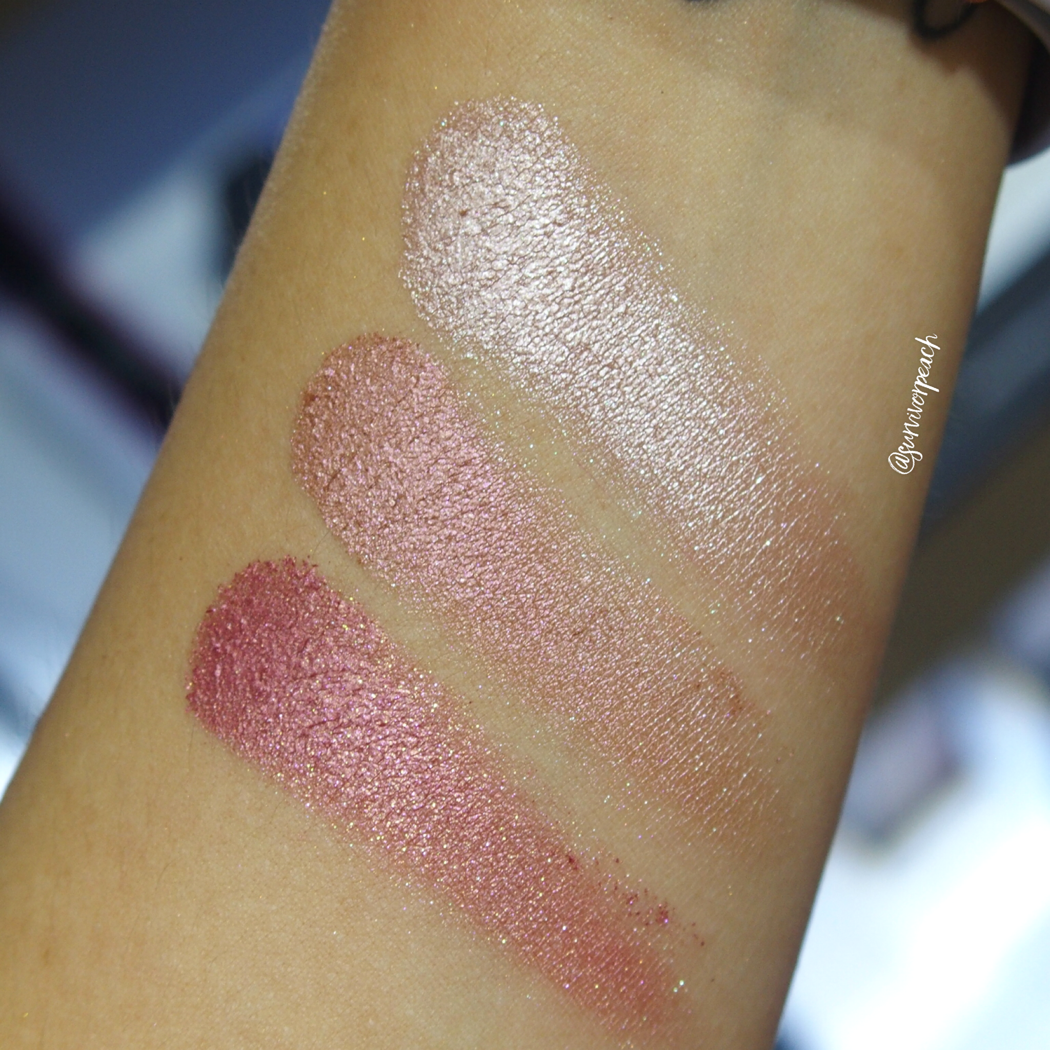 Huda Beauty Obsessions Palette swatches -Mauve Obsessions