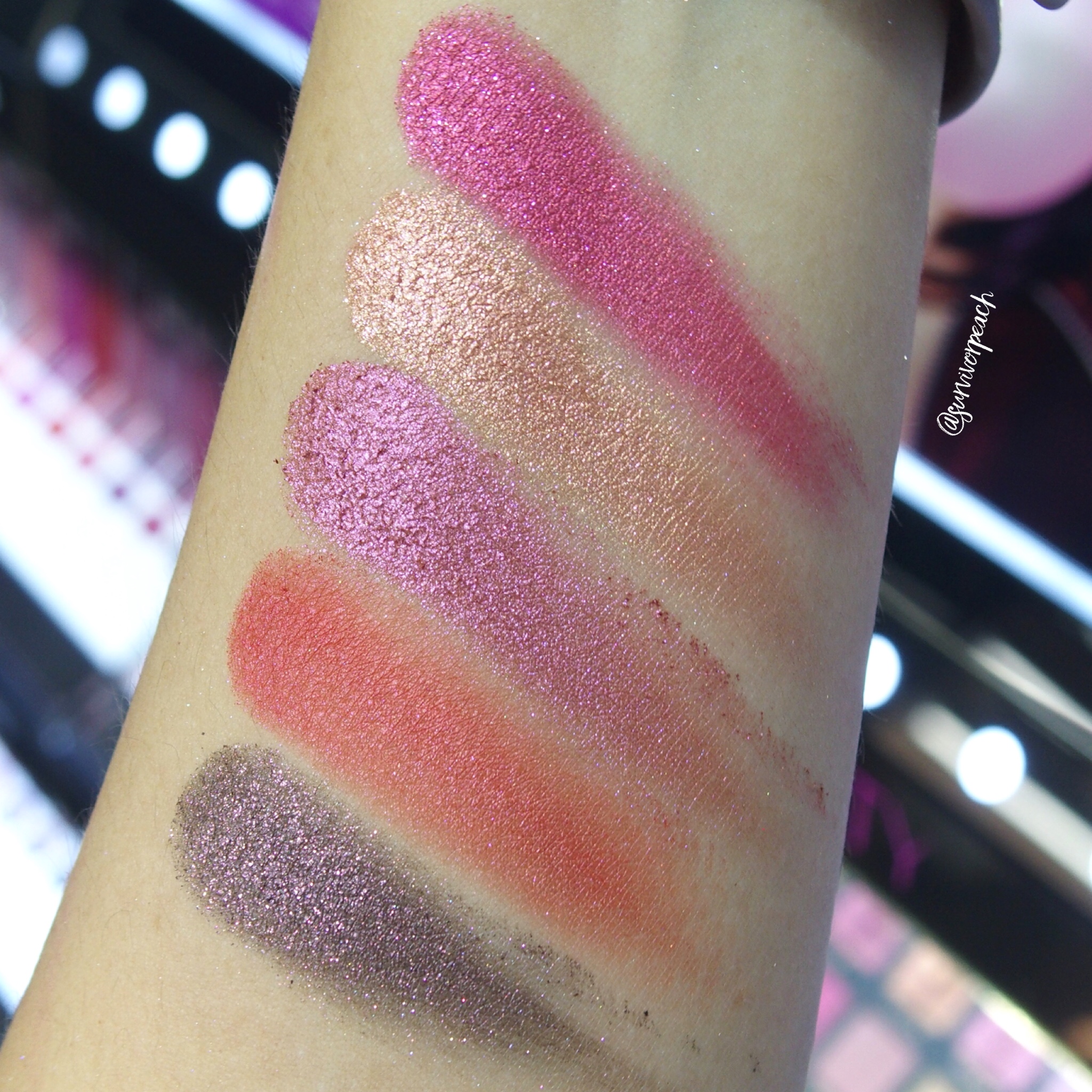 Huda Beauty Obsessions Palette - Ruby Obsessions swatches
