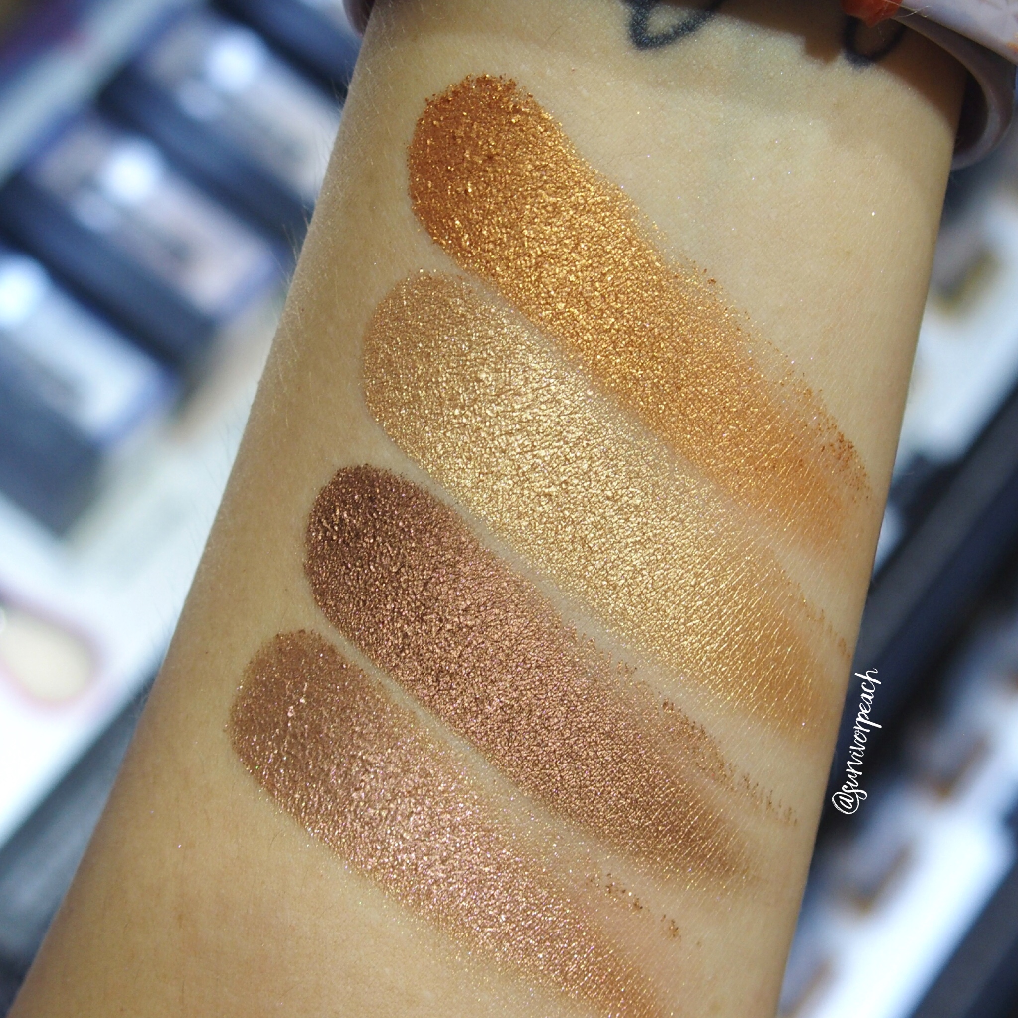 Huda Beauty Obsessions Palette - Topaz Obsessions swatches
