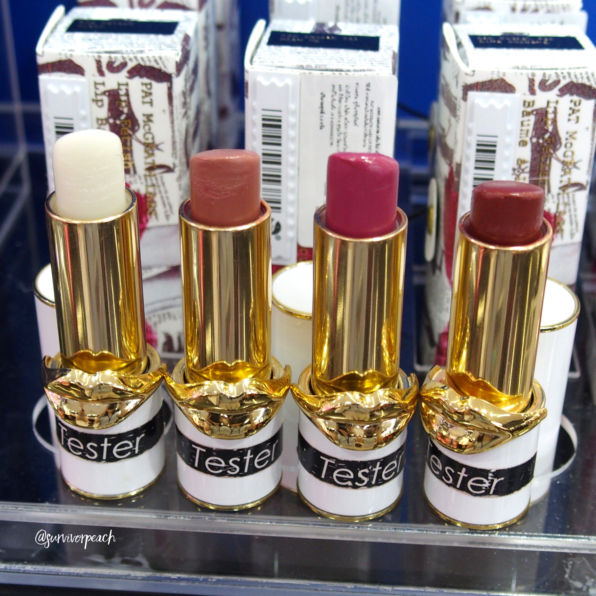 Pat McGrath Lip Fetish Lip Balm: Clear, Blowup, Love Supreme, Flesh 3