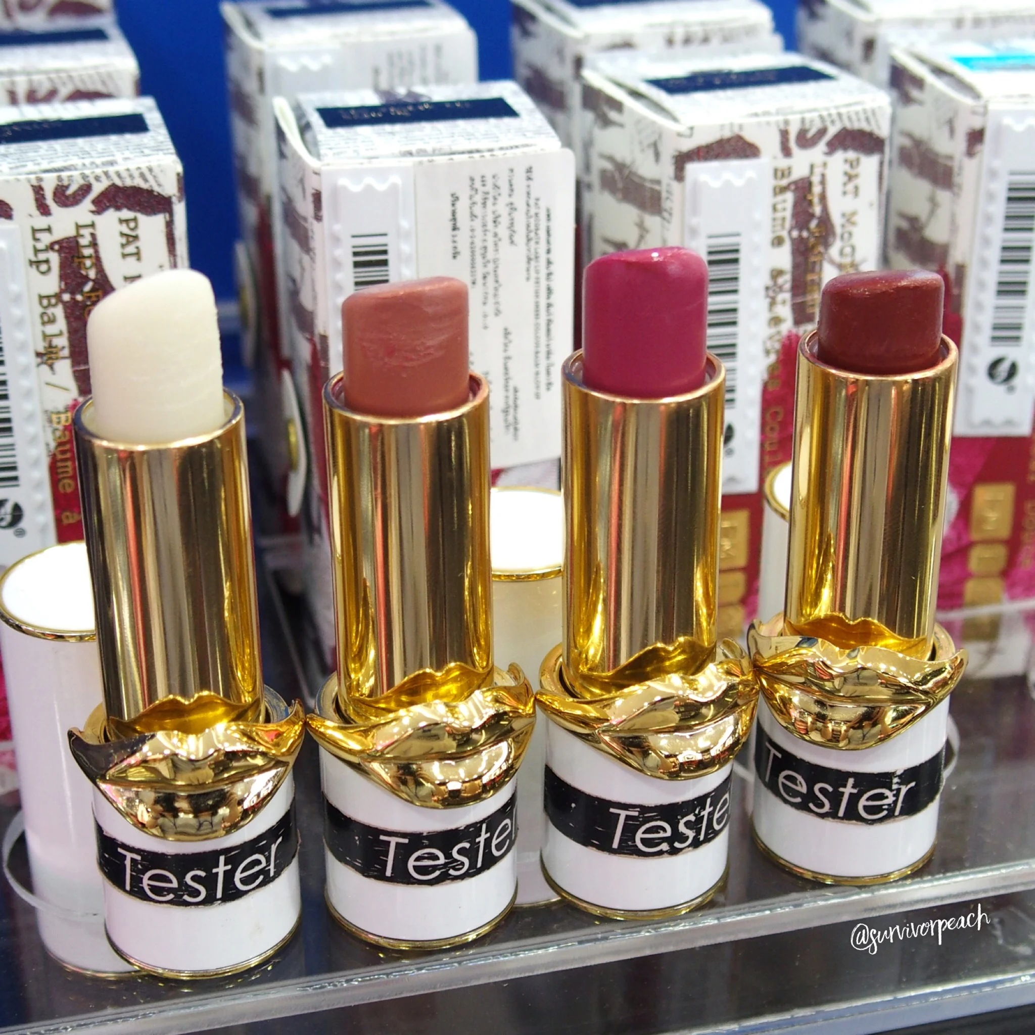 Pat McGrath Lip Fetish Lip Balm: Clear, Blowup, Love Supreme, Flesh 3