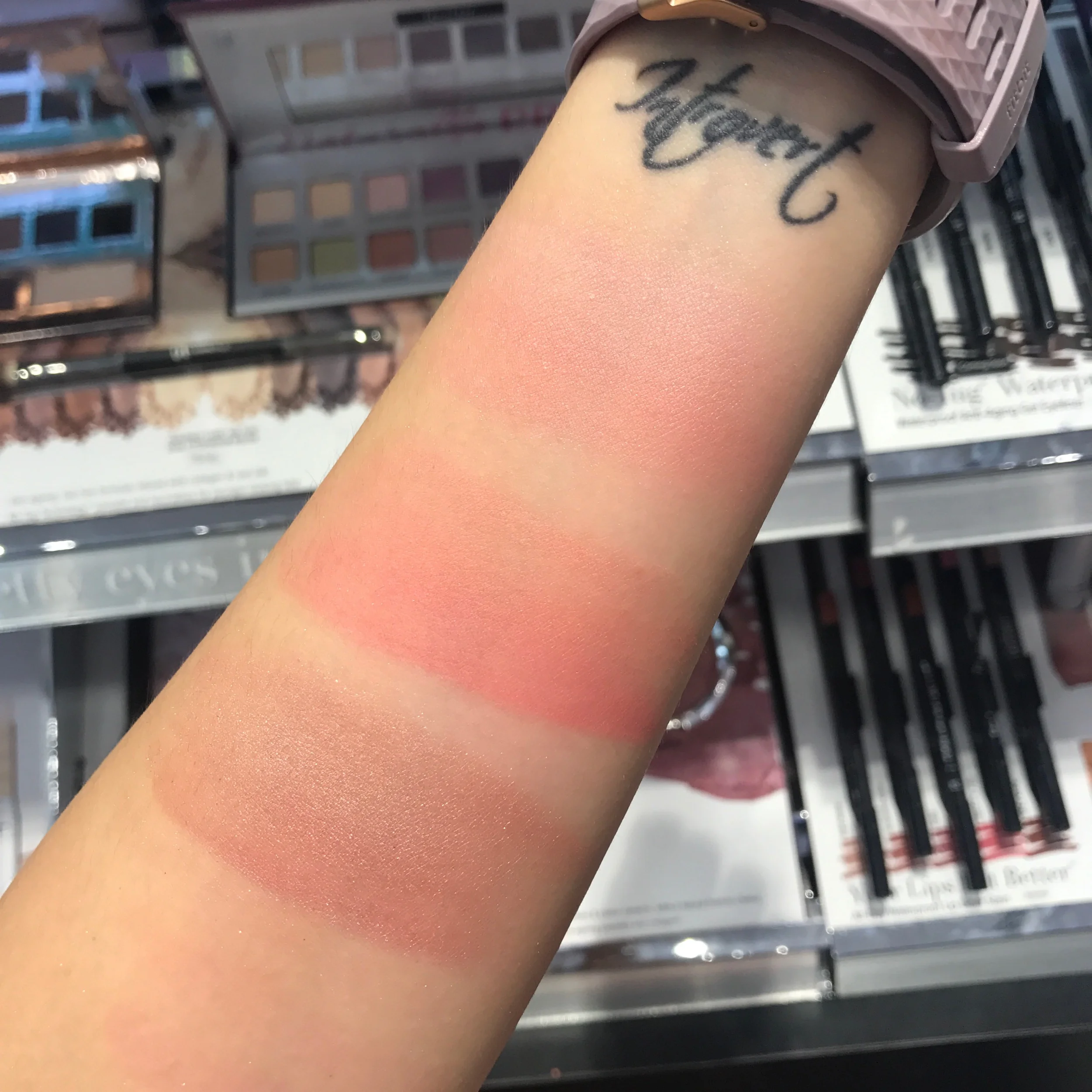 It cosmetics Ombré Radiance Blush swatches