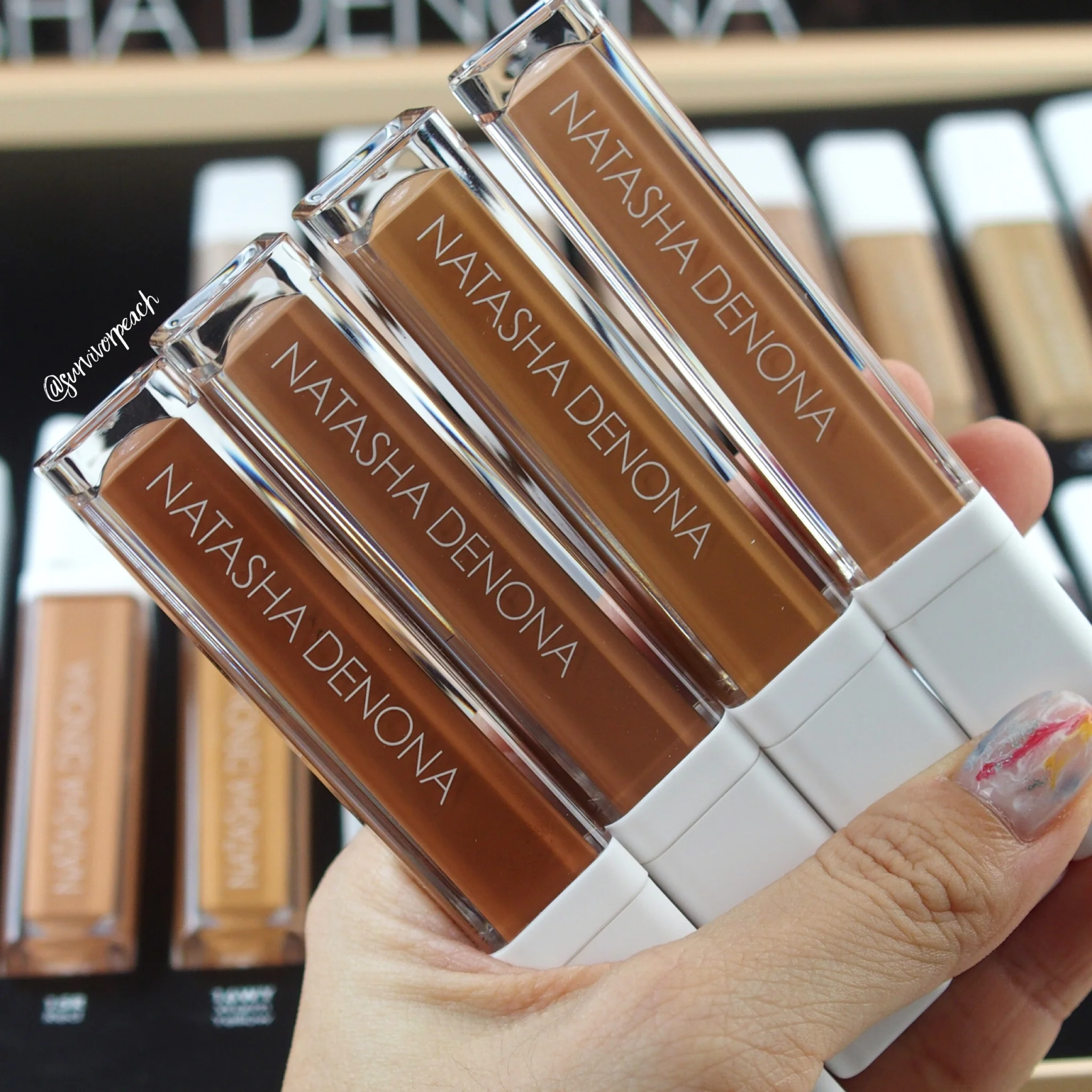 Natasha Denona Transfix Matte Concealer - 17NR Neutral Red, 18WY Warm Yellow, 19N Neutral, 20W Warm