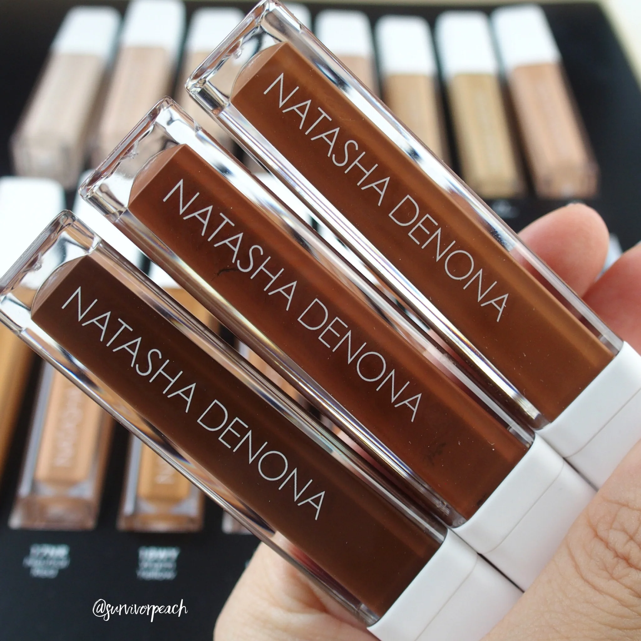 Natasha Denona Transfix Matte Concealer - 31W Warm, 22R Red, 23N Neutral