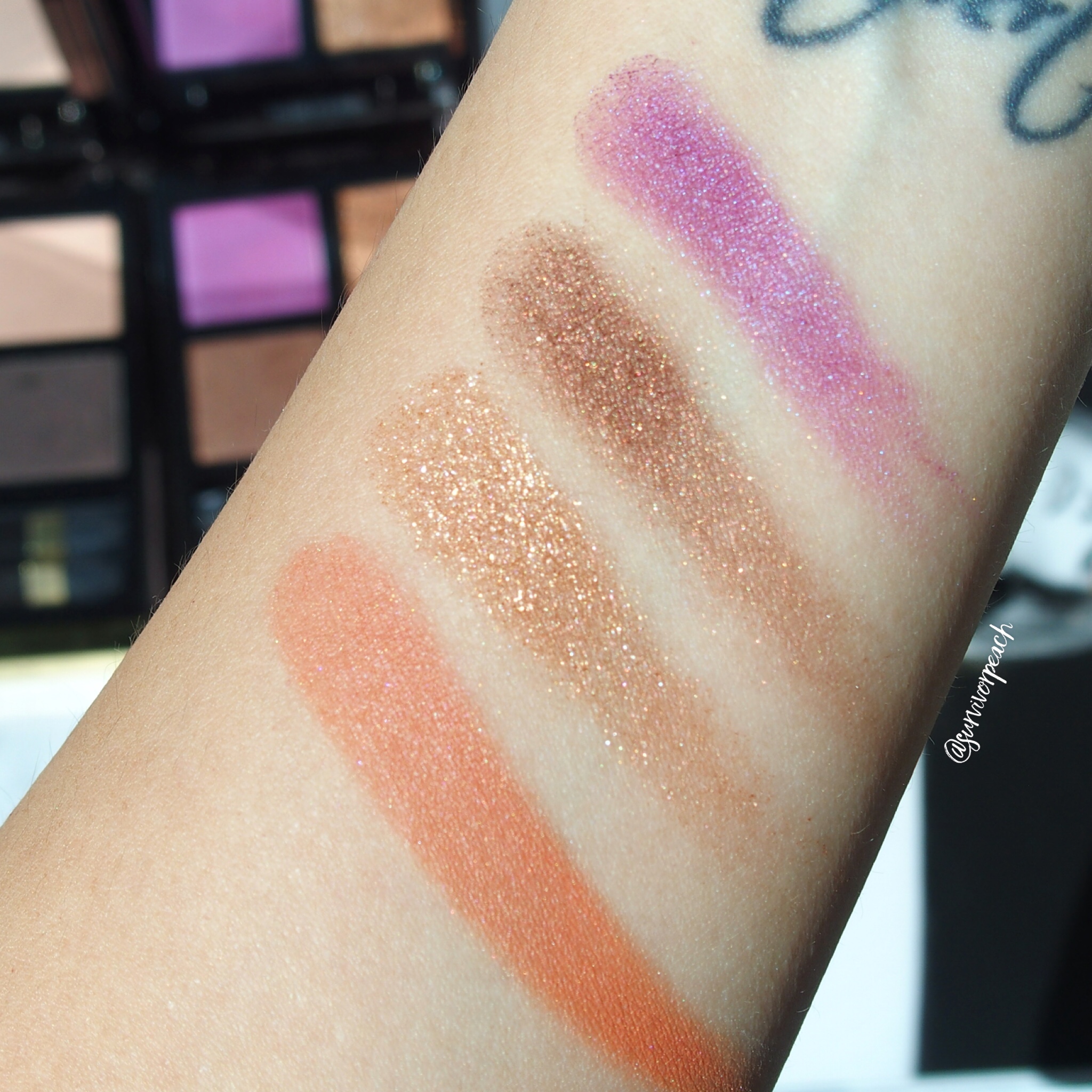 Tomford Beauty Leopard Sun Eyeshadow Quad swatches