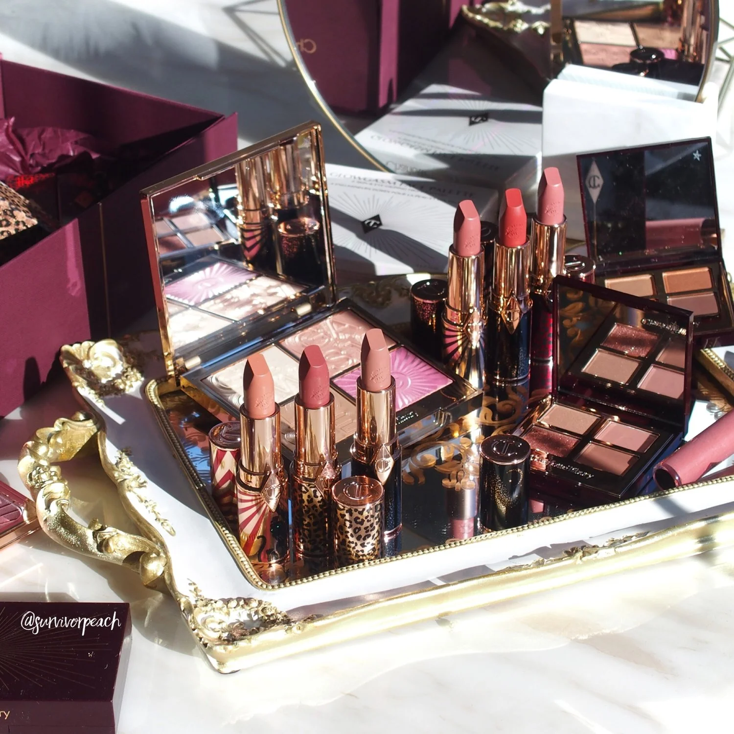 Charlotte Tilbury Pillow Talk Eyeshadow Palette &amp; Glowgasm palette