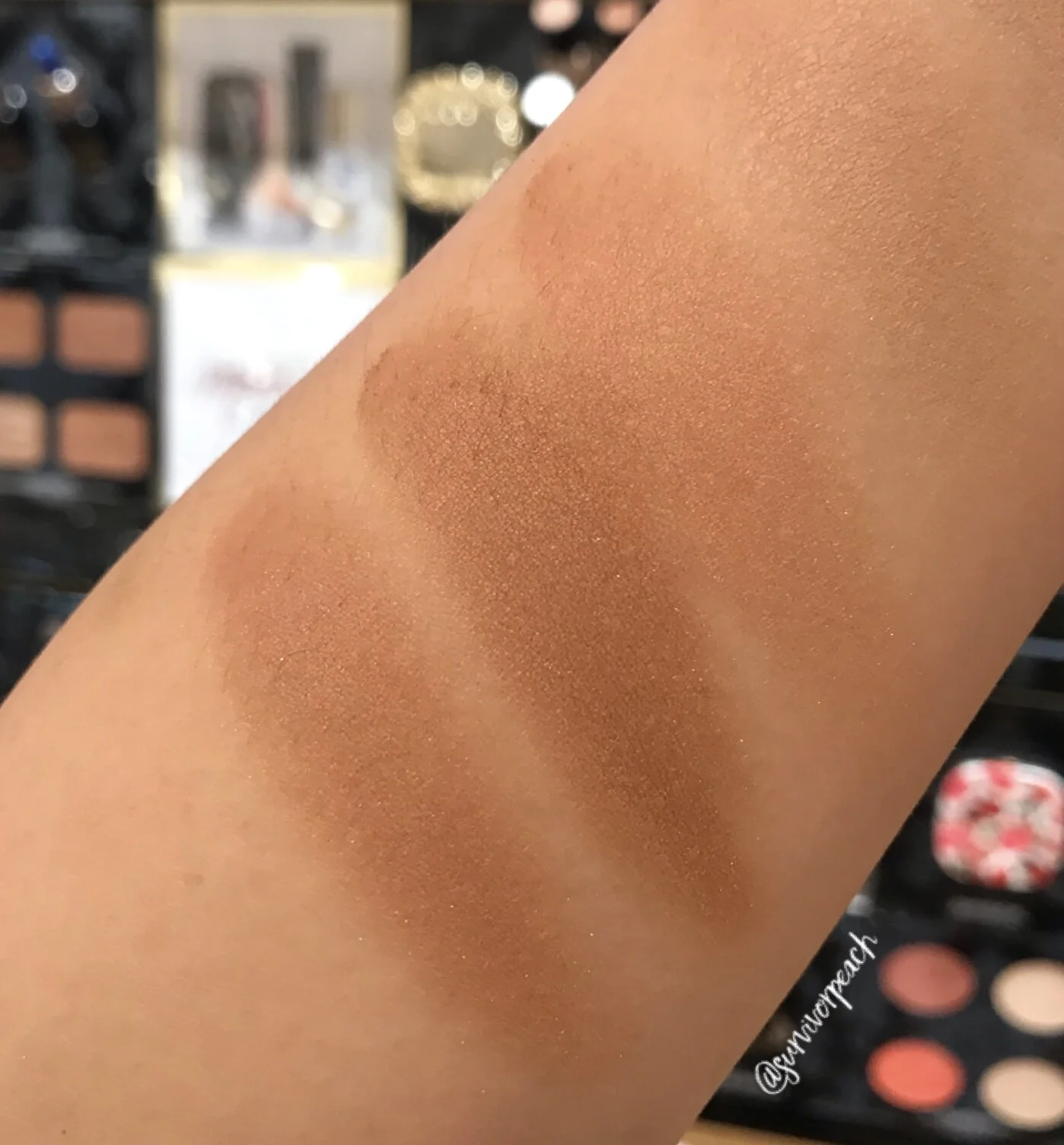 Dolce Gabbana Beauty Bronzing Powder Solar Glow swatches - 30 Sunrise, 40 Dessert, 50 Amber, 60 Sunset