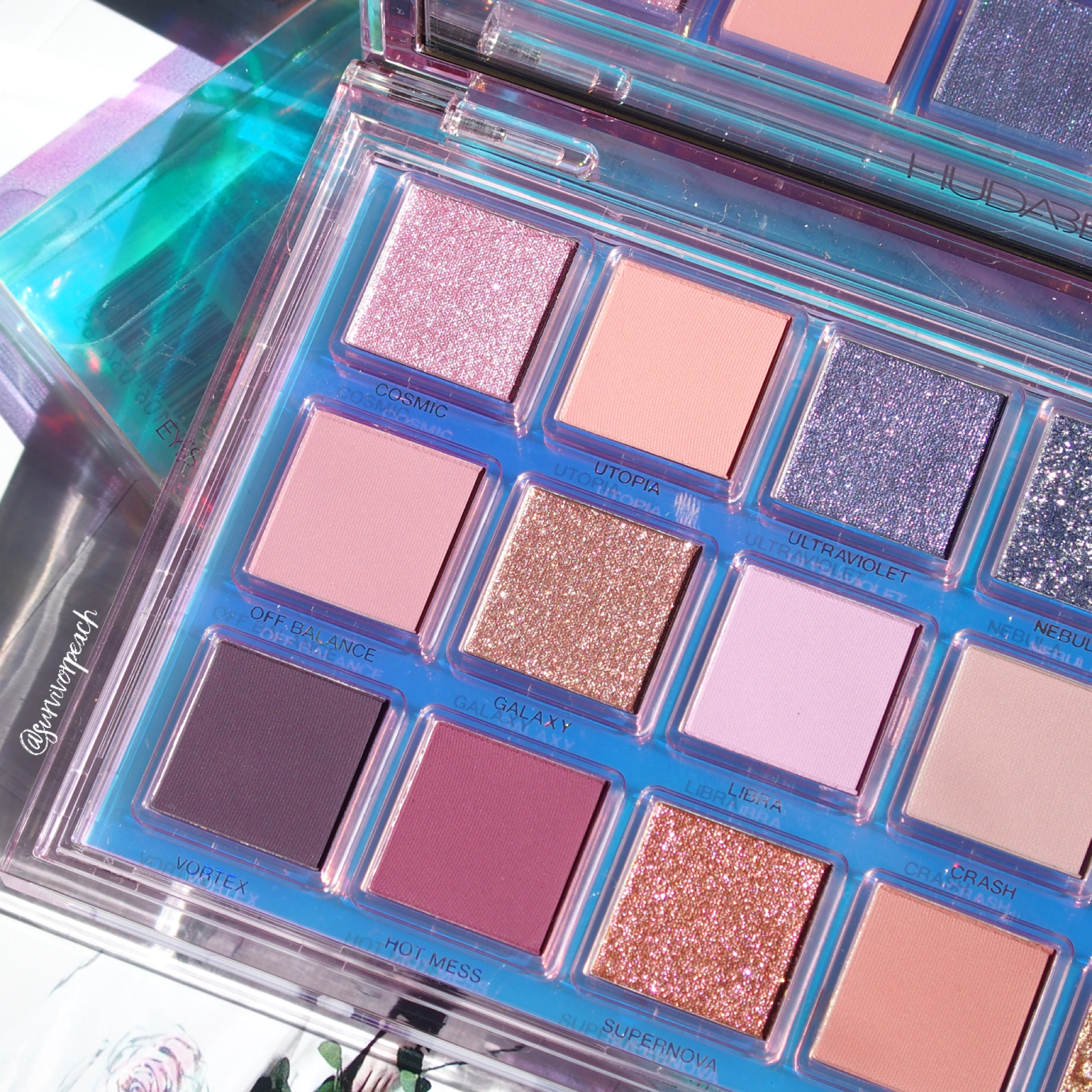 Huda Beauty Mercury Retrograde Eyeshadow Palette review and Swatches — Survivorpeach