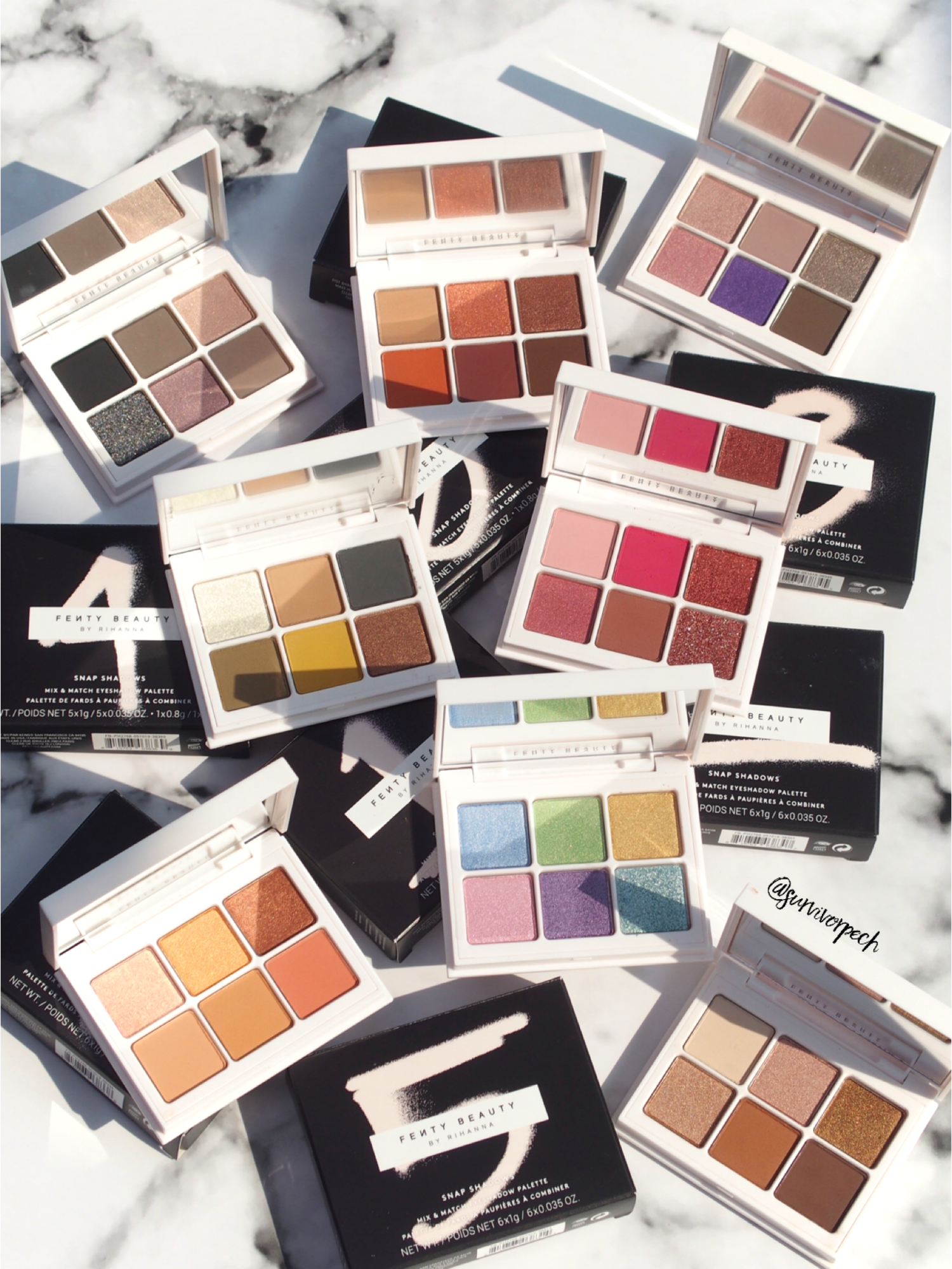 Fenty Beauty Snap Shadows Mix &amp; Match Eyeshadow Palette  Part 1: True Neutrals, Cool Neutrals, Rose