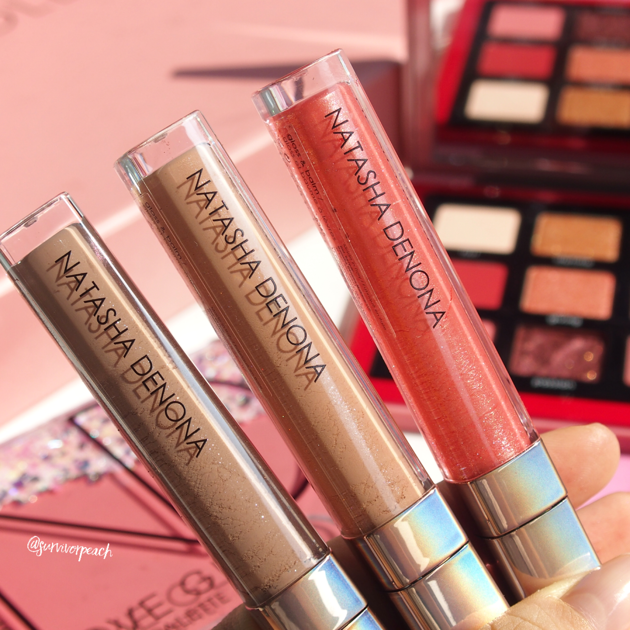 Natasha Denona Lip Oh-Phoria - Duo Chrome Coral, Nude, Mauve