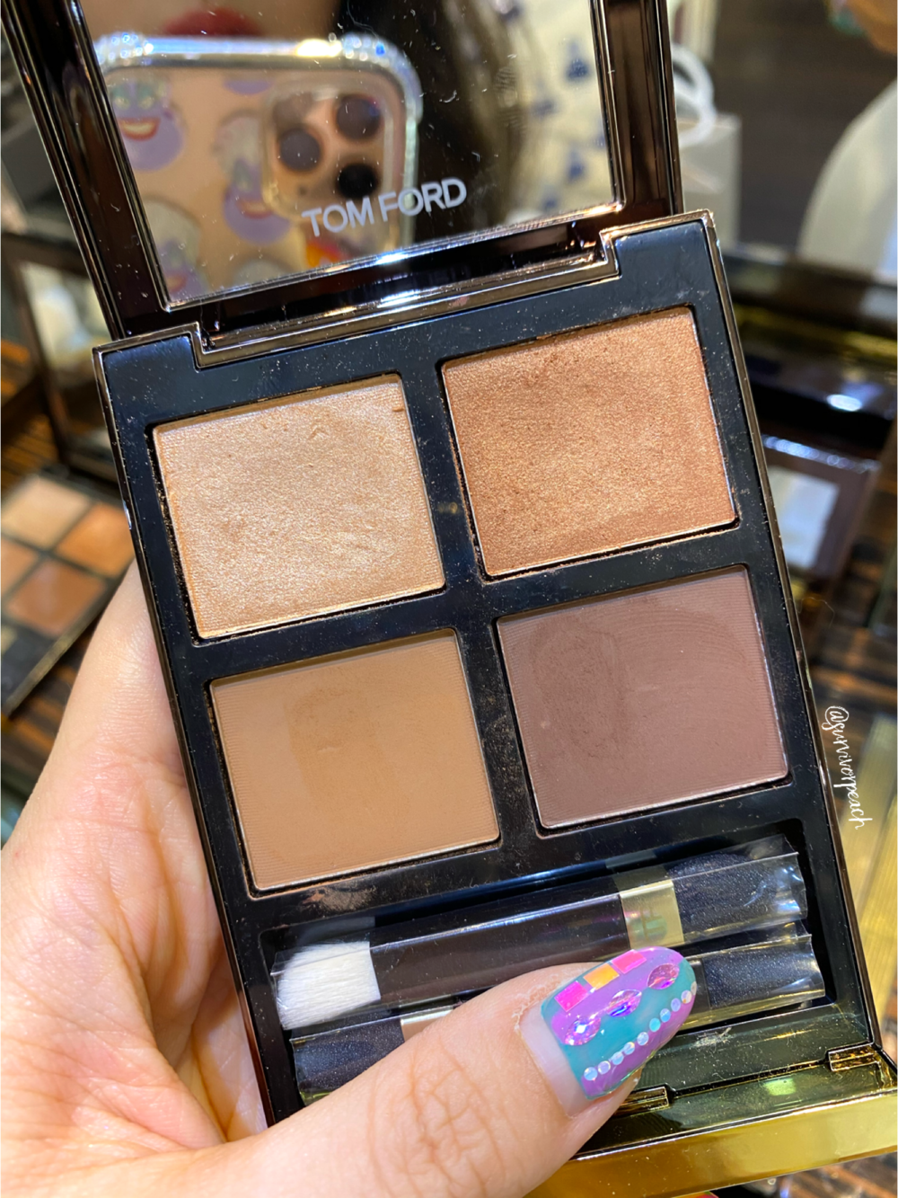 Tomford New Eye Color Quads 2020: De La Creme, Noir Fume,  Arabesque,  Sous Le Sable