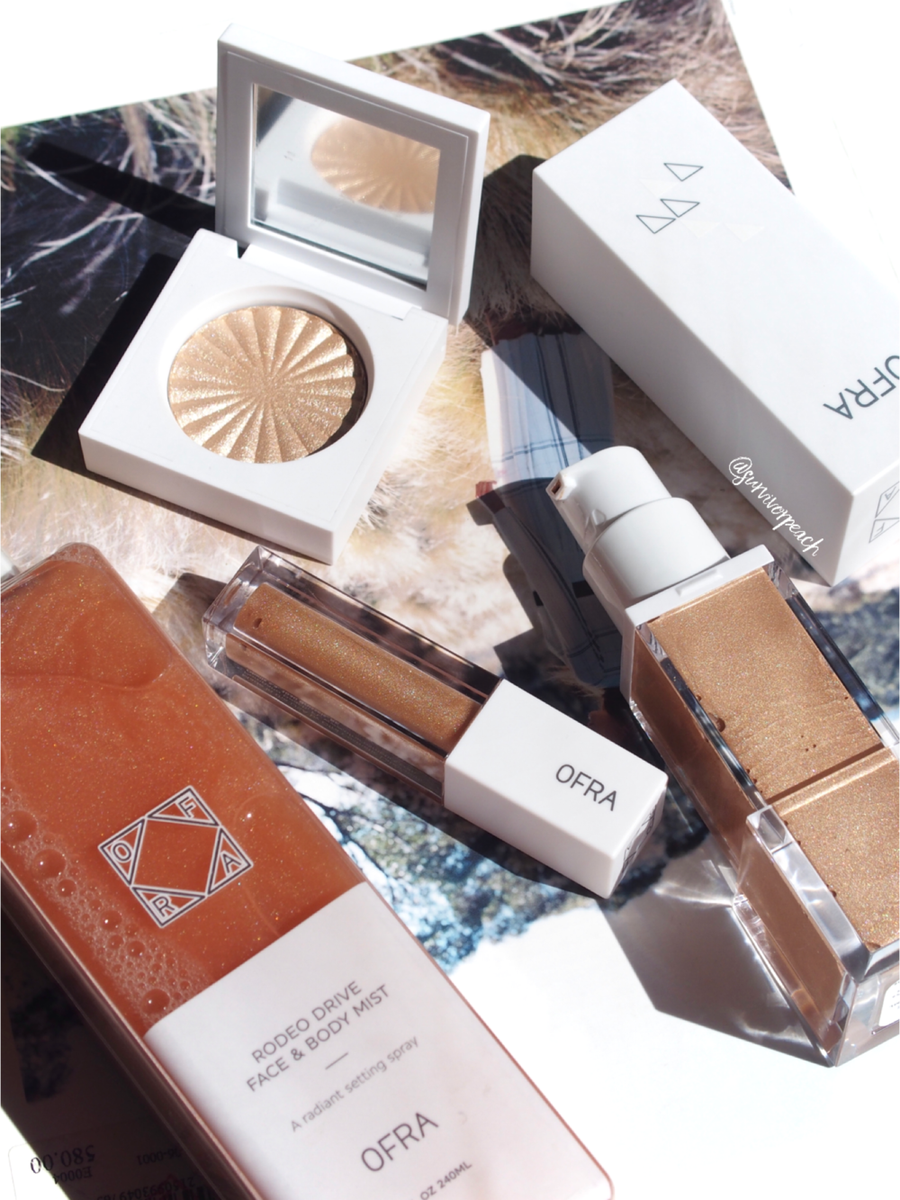 ofra rodeo drive Collection: Primer, Highlighter, Lipgloss, Face &amp; body Mist