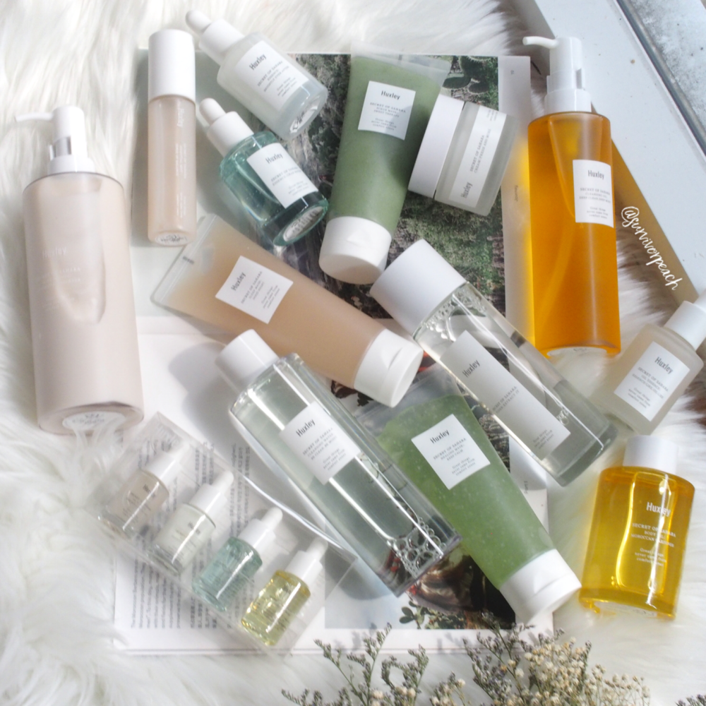 Huxley Secret Of Sahara Review Part 3: Cleansing products Oil, Cleansing Water, Scrub Mask