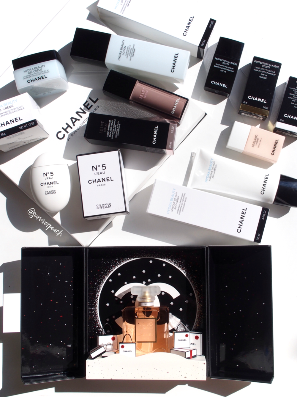 Chanel Skincare Review:  Hydra Beauty Lotion, Gel Creme, Overnight Mask,  Le Lift Smoothing and Firming Serum, No.5 L’Eauon Hand Cream