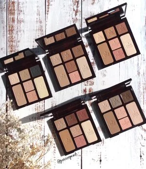 Charlotte Tilbury Instant Look in a Palette Review and Swatches - Gorgeous Glowing Beauty, Stoned Rose Beauty, Smokey Eye Beauty