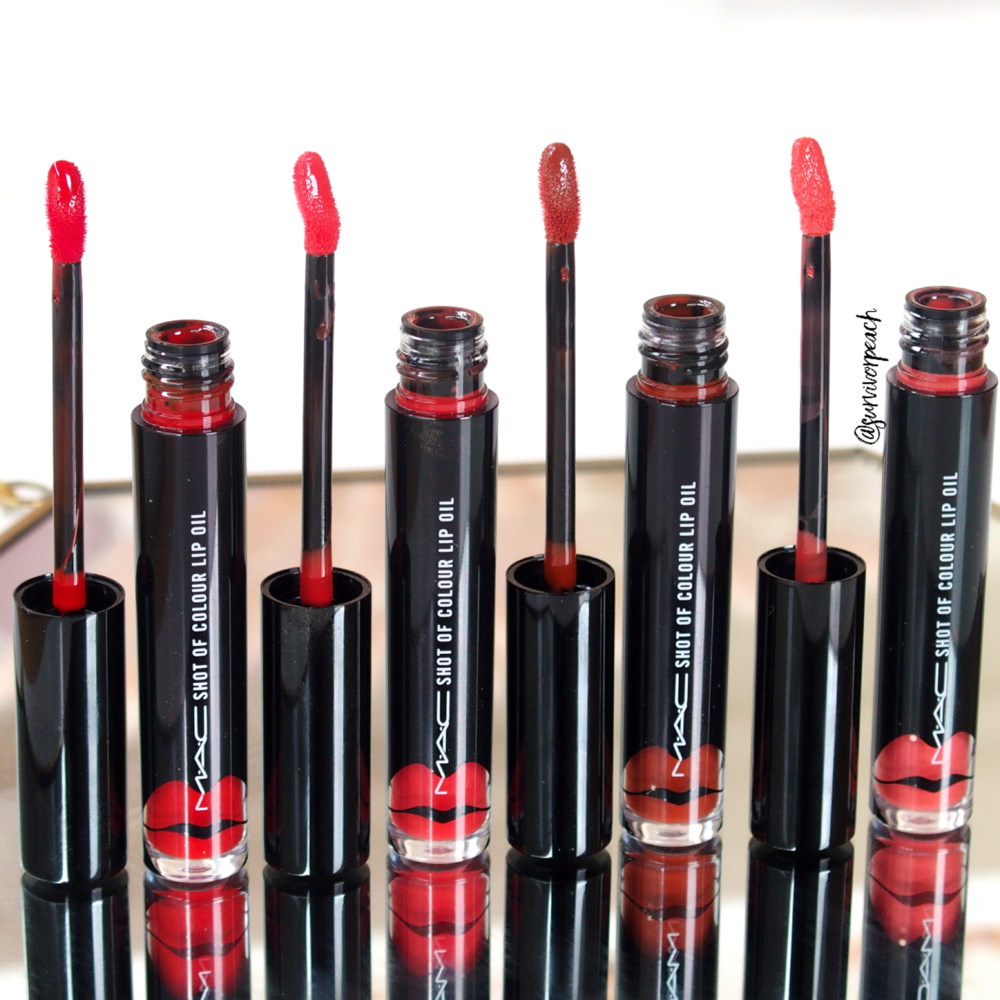 Mac Shot of Color  Lip Oil Review and Swatches