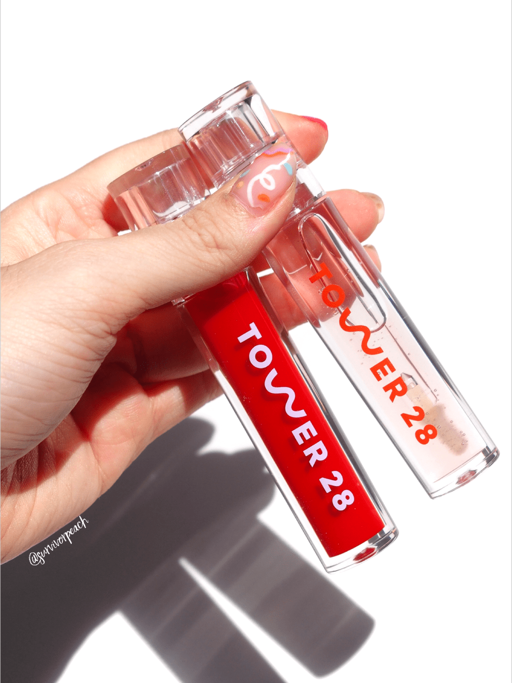 Tower 28 Beauty Review Shineon Lip Jelly Beachplease Luminous Tinted Balm Survivorpeach