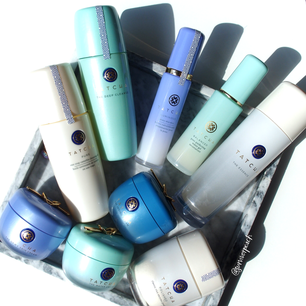 Tatcha Skincare Collection Review PArt 2💜: Rice Polish Enzyme Powder, Camellia Cleansing OIl, The Essence, The Water Gel