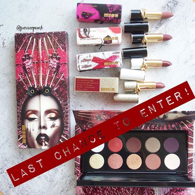 Have you entered? 
@patmcgrathreal Giveaway!
Scroll down to see details on my original post.