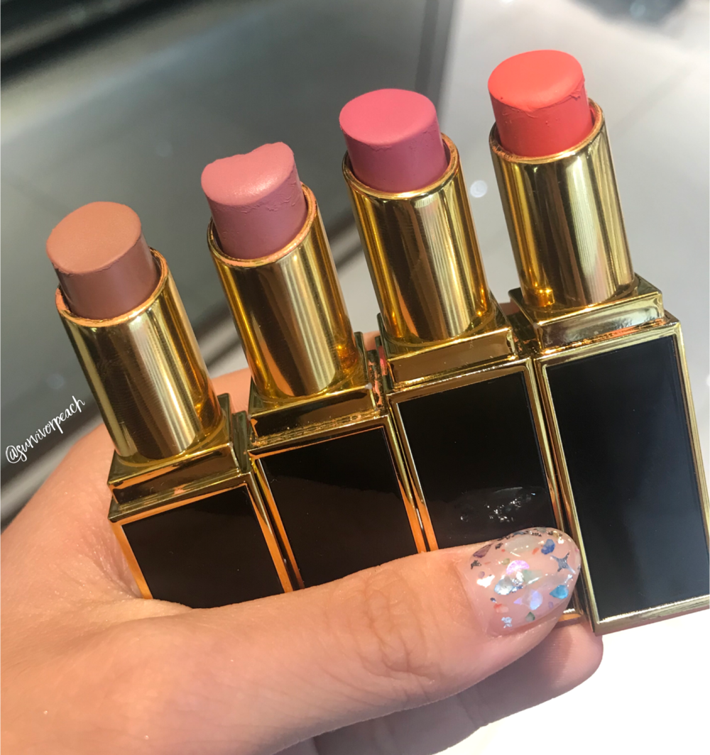 Tom Ford Lip Color Satin Matte swatches